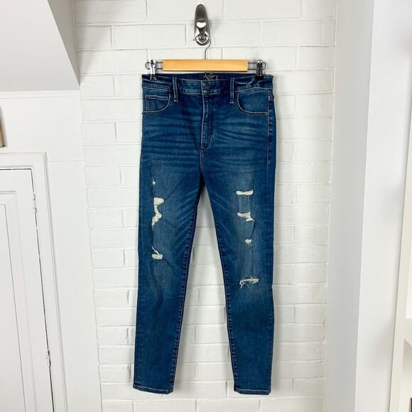 Abercrombie & Fitch Simone High Rise Super Skinny Jeans Size 4/27 Short - Picture 1 of 9
